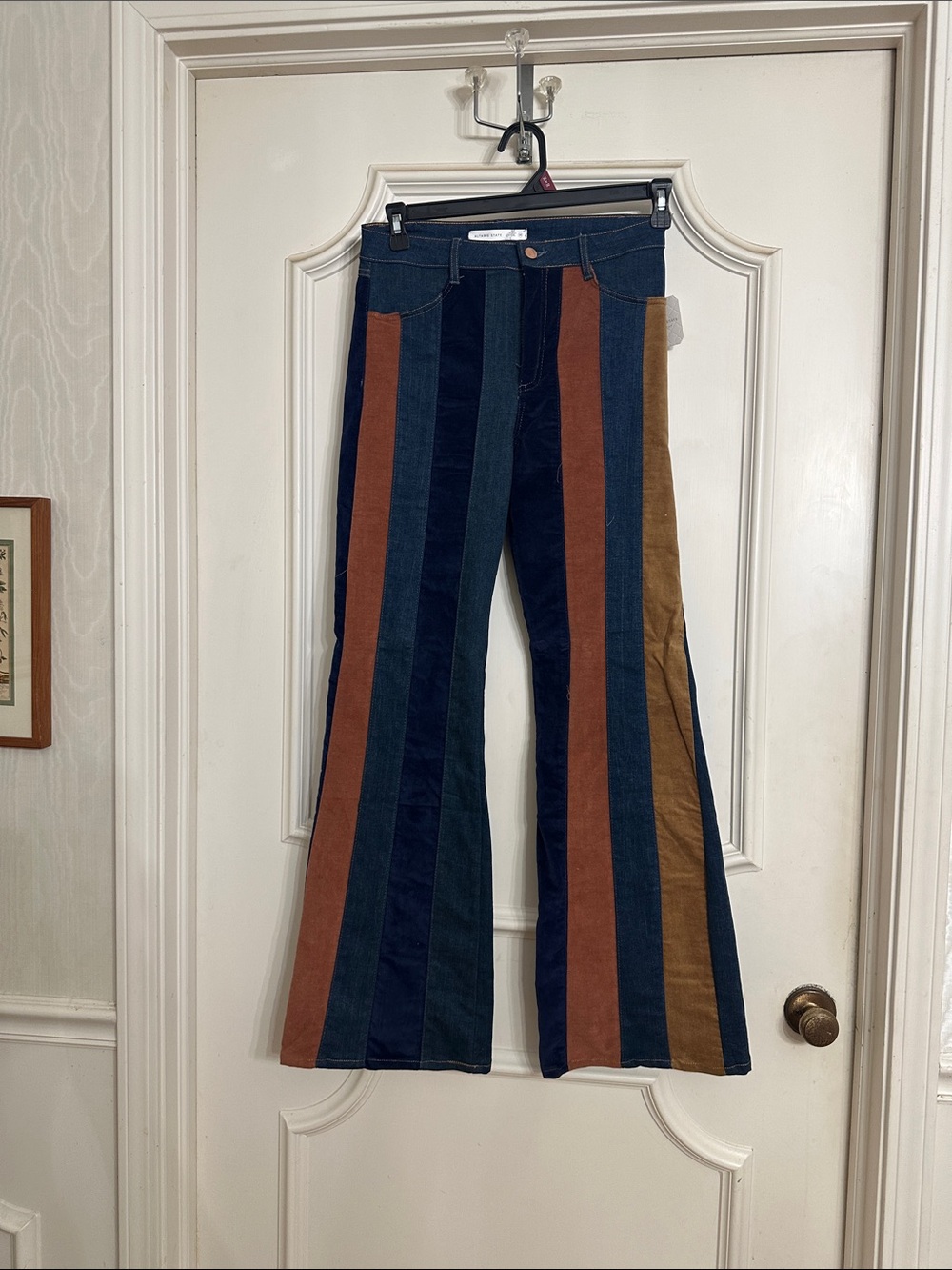 Altar'd State  Dark Blue Slim Jeans with Contrast Stitching